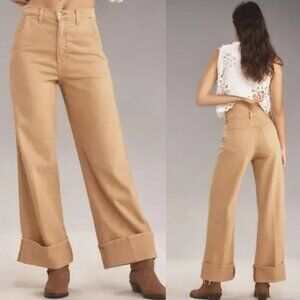 NWT Joe's Jeans Cuffed High-Rise Wide-Leg Jeans - 26 waist